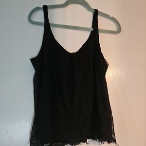 New York & Company Black Lace Camisole